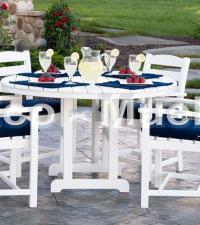 mesas blancas para comidas exterior