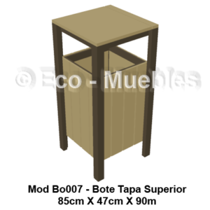 Bote de basura de plástico Bo007