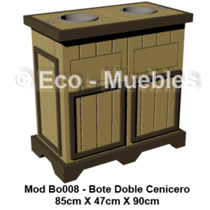Bote de basura de plástico Bo008