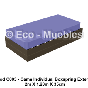 Cama balinesa de plástico C003