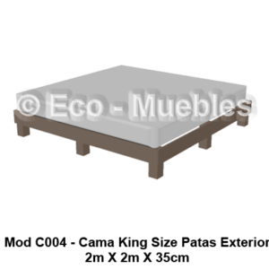 Cama balinesa de plástico C004