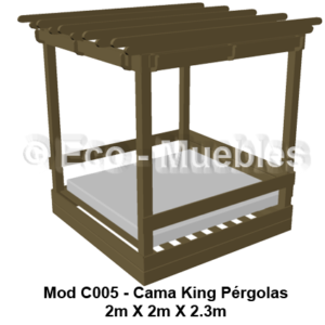 Cama balinesa de plástico C005