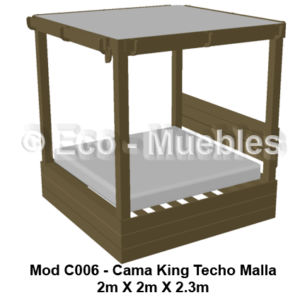 Cama balinesa de plástico C006