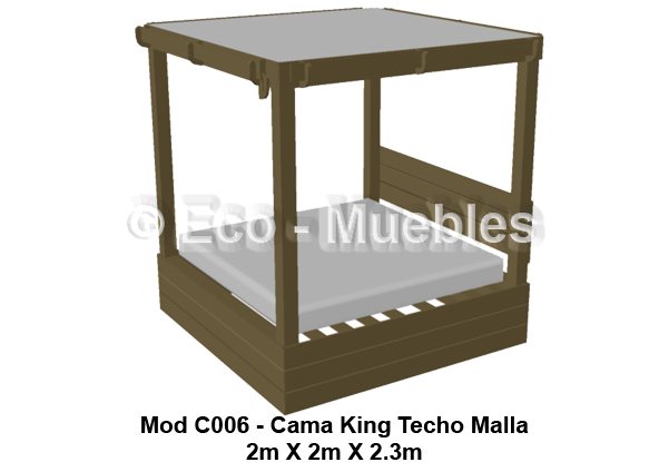Cama balinesa de plástico C006