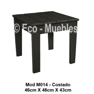 Mesa de servicio y costado de plástico M014