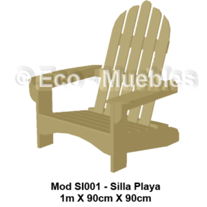 Silla y banco de plástico SI001